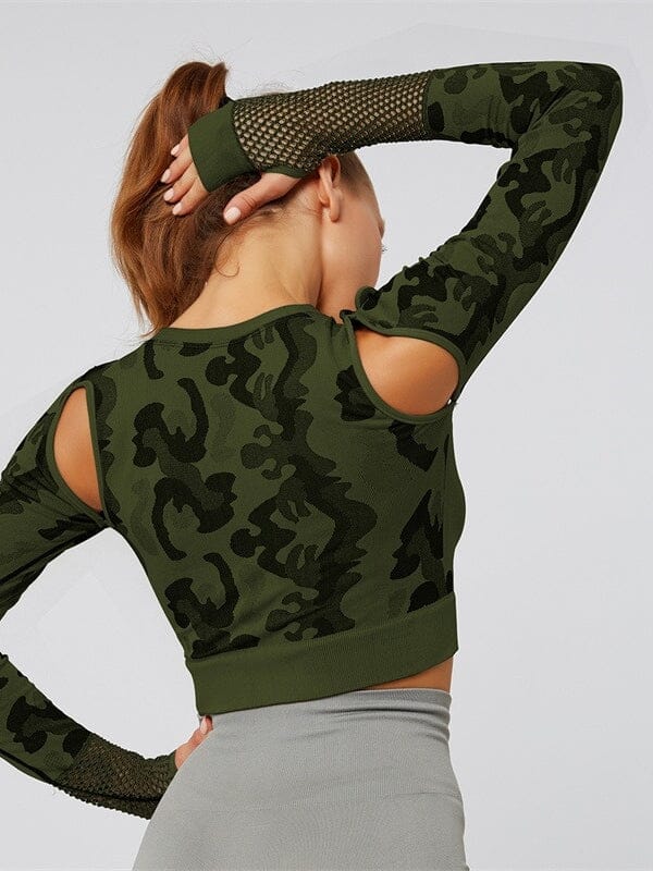 Crop top Sport Camouflage Maille Crop Top Ultime Legging 