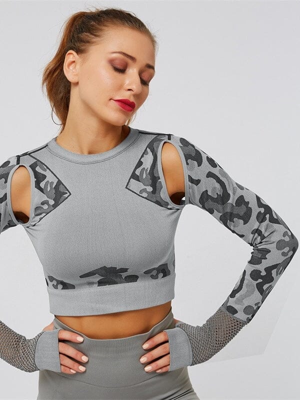 Crop top Sport Camouflage Maille Crop Top Ultime Legging 