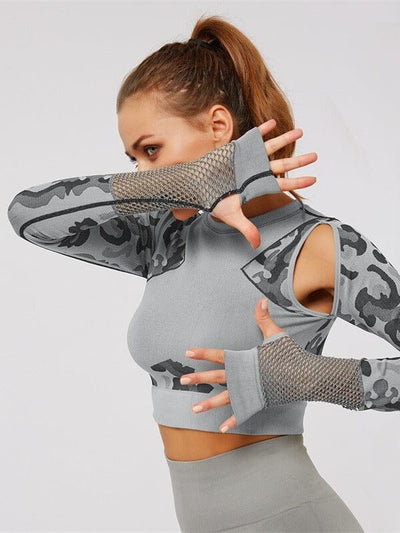 Crop top Sport Camouflage Maille Crop Top Ultime Legging 