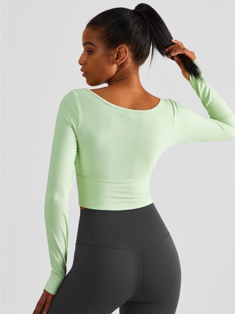 Crop Top Sport Côtelé Crop Top Ultime-Legging 