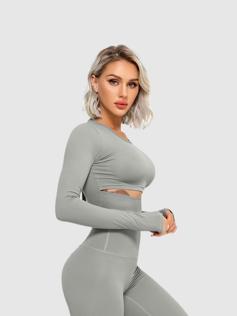 Crop Top Sport Manches Longues - Elixy Crop Top Ultime Legging 