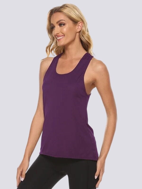 Débardeur Fitness Ample T-Shirt Ultime Legging S Violet 