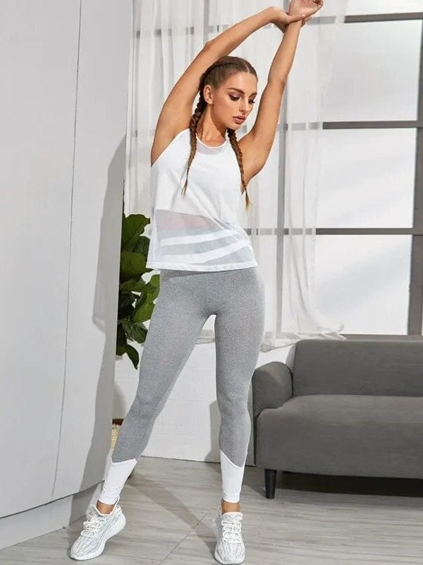 Débardeur Sport Transparent Maille T-Shirt Ultime Legging 