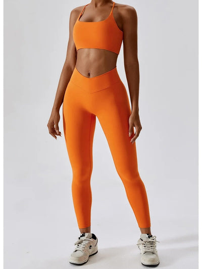 Ensemble Fitness Galbant Ensemble Sport Ultime Legging S Orange 