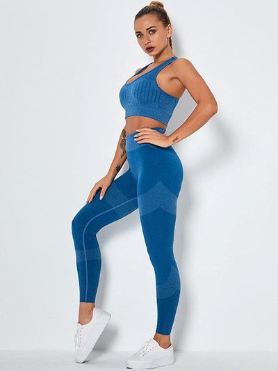 Ensemble Legging et Soutien-Gorge Sport Ensemble Sport Ultime Legging S Bleu royal 