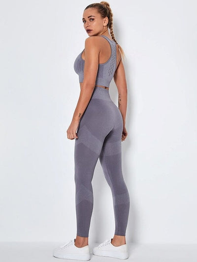 Ensemble Legging et Soutien-Gorge Sport Ensemble Sport Ultime Legging S Gris 