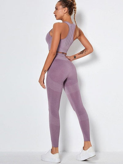 Ensemble Legging et Soutien-Gorge Sport Ensemble Sport Ultime Legging S Violet 