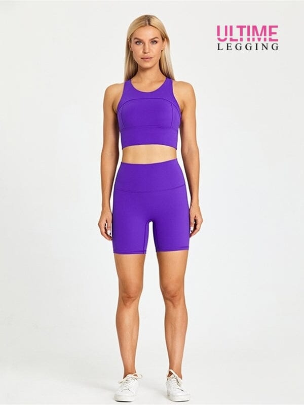 Ensemble Short Fitness - Ultime-Legging Ensemble Sport Ultime Legging S Violet 