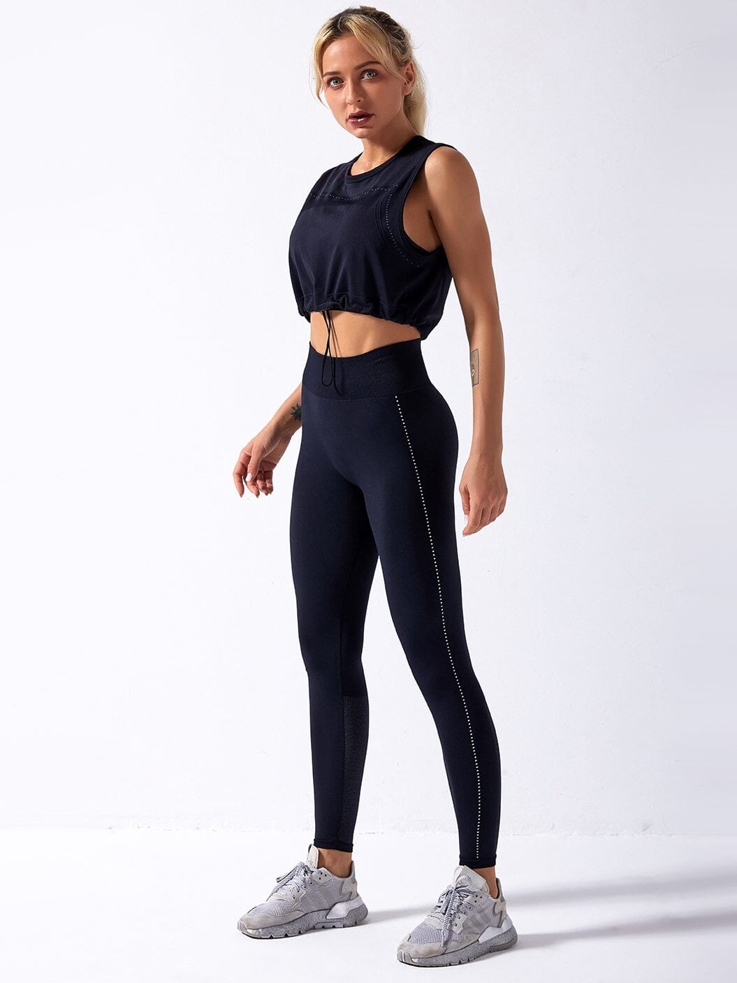 Ensemble Sport 2 pièces Legging et Top Ensemble Sport Ultime Legging S Noir 