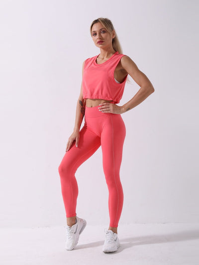 Ensemble Sport 2 pièces Legging et Top Ensemble Sport Ultime Legging S Rose foncé 