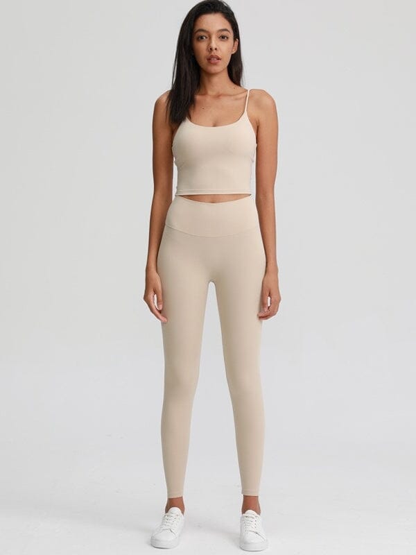 Ensemble Sport Compressif - LoliSport Ensemble Sport Ultime Legging S Beige 