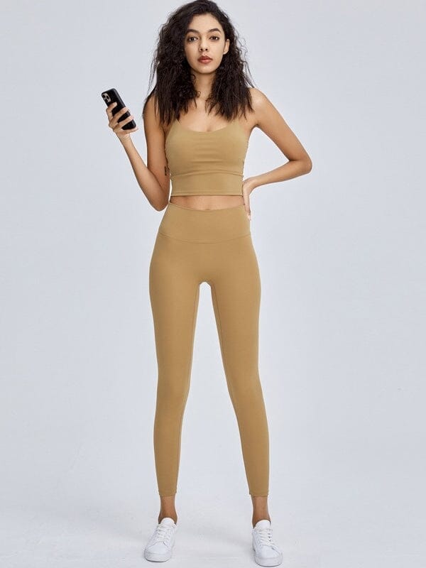 Ensemble Sport Compressif - LoliSport Ensemble Sport Ultime Legging S Camel 