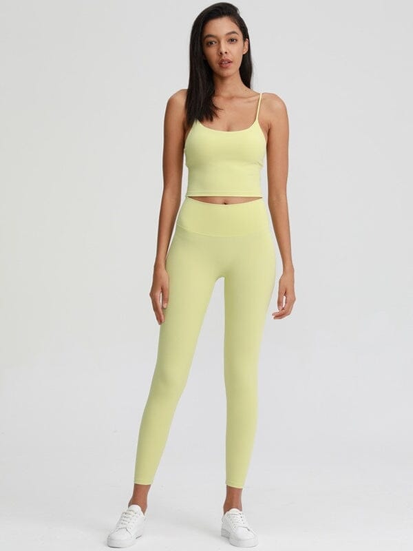 Ensemble Sport Compressif - LoliSport Ensemble Sport Ultime Legging S Citron 