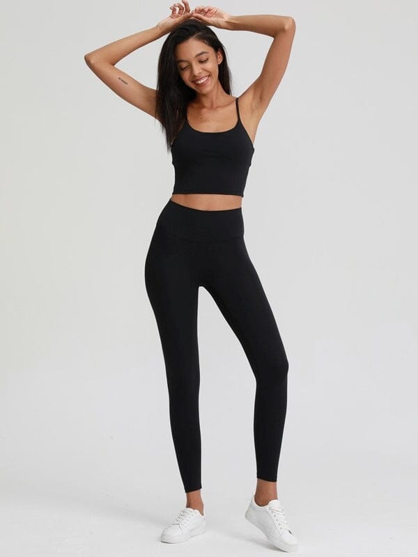 Ensemble Sport Compressif - LoliSport Ensemble Sport Ultime Legging S Noir 