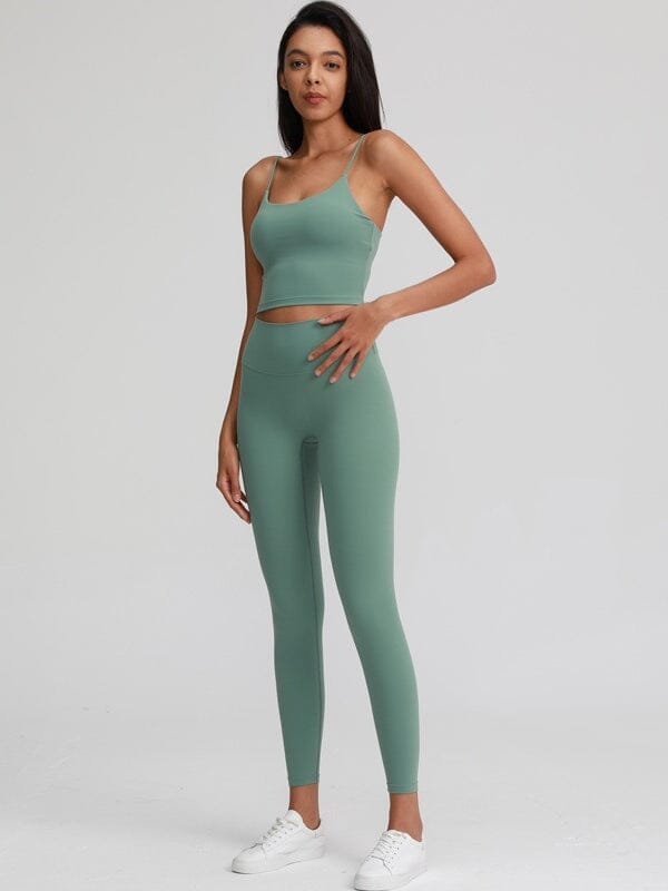 Ensemble Sport Compressif - LoliSport Ensemble Sport Ultime Legging S Vert 