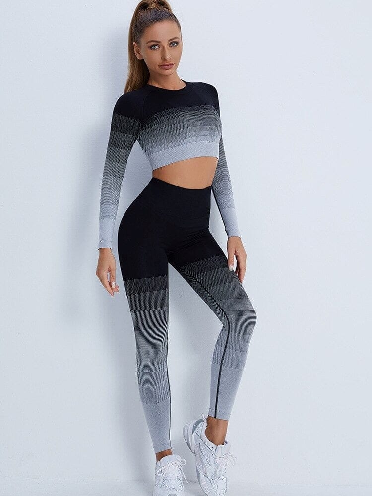 Ensemble Sport Imprimé Dégradé Ensemble Sport Ultime Legging : Legging Femme | Vêtements de Sport 