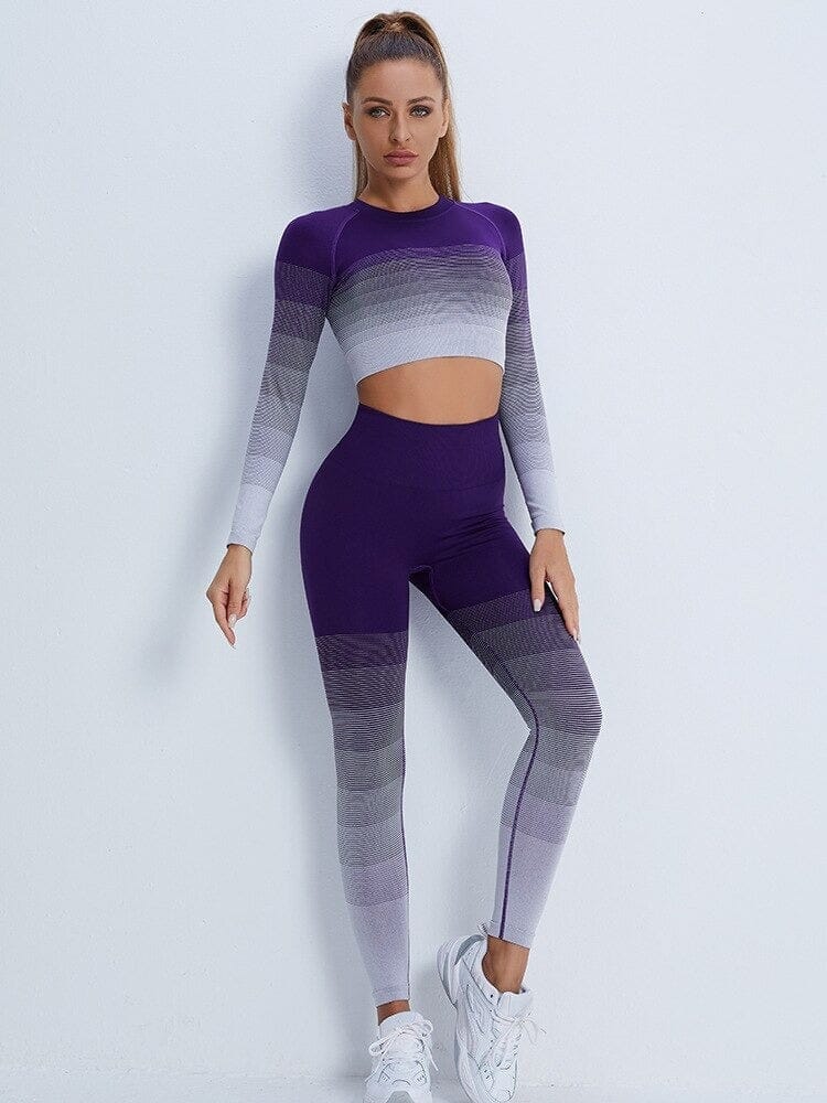 Ensemble Sport Imprimé Dégradé Ensemble Sport Ultime Legging : Legging Femme | Vêtements de Sport 