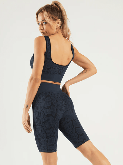 Ensemble Sport Imprimé Serpent, Short et Soutien-Gorge Ensemble Sport Ultime Legging : Legging Femme | Vêtements de Sport 