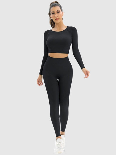 Ensemble Sport Legging et Crop Top Ensemble Sport Ultime Legging : Legging Femme | Vêtements de Sport 