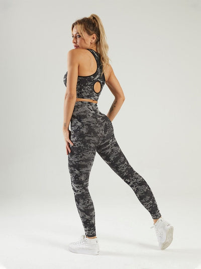 Ensemble Sport Legging et Soutien-Gorge Camouflage Leggings Ultime Legging : Legging Femme | Vêtements de Sport 