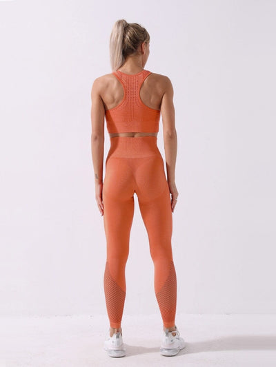 Ensemble Sport Maille Sans Couture Ensemble Sport Ultime Legging : Legging Femme | Vêtements de Sport 