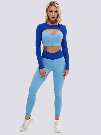 Ensemble Sport Moulant - Elixy Ensemble Sport Ultime Legging S Bleu 