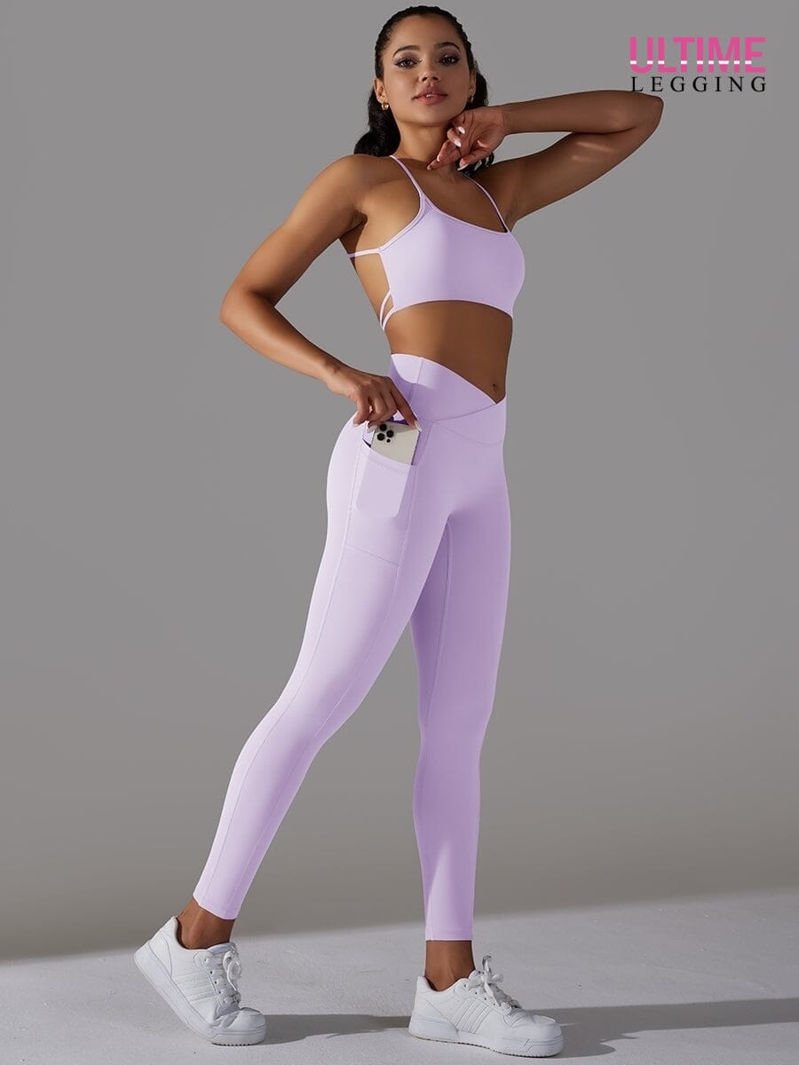 Ensemble Sport Push Up Poches - Fusion - Ultime-Legging Ensemble Sport Ultime Legging XS Violet 