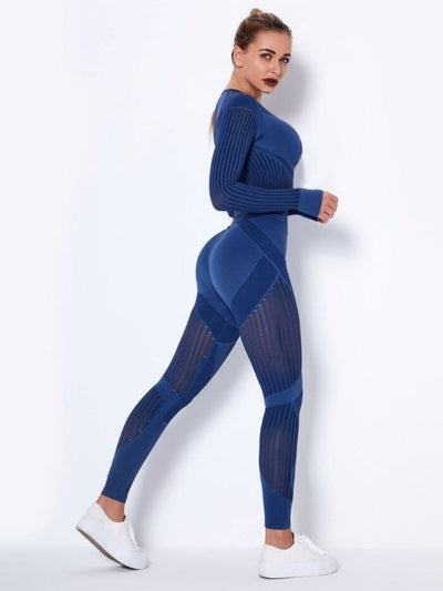 Ensemble Sport Respirant Ensemble Sport Ultime Legging : Legging Femme | Vêtements de Sport XS Bleu 