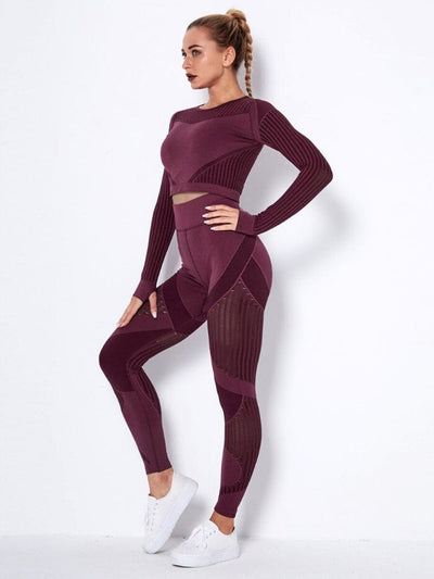 Ensemble Sport Respirant Ensemble Sport Ultime Legging : Legging Femme | Vêtements de Sport XS Bordeaux 