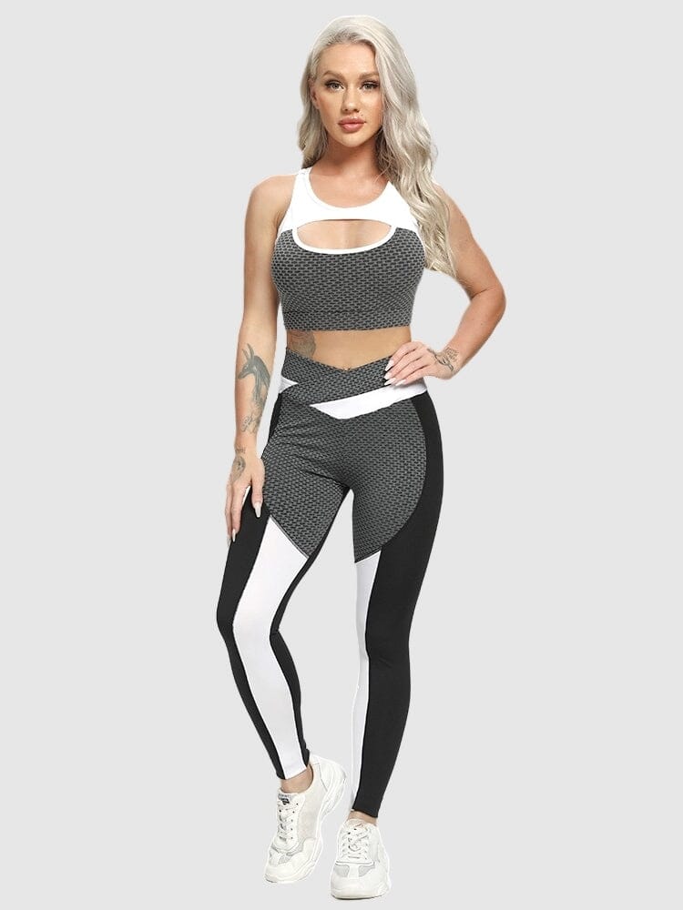 Ensemble Sport Sculptant, Legging Push Up et Brassière Ensemble Sport Ultime Legging S Noir 