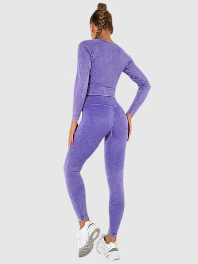 Ensemble Sport Teinté Délavé Ensemble Sport Ultime Legging : Legging Femme | Vêtements de Sport 