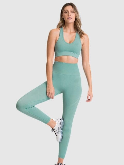 Ensemble Sport Tendance, Legging et Soutien-Gorge Ensemble Sport Ultime Legging : Legging Femme | Vêtements de Sport S Turquoise 