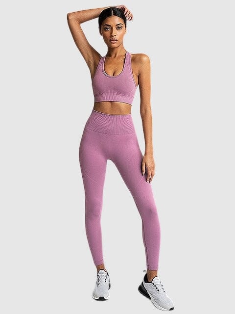 Ensemble Sport Tendance, Legging et Soutien-Gorge Ensemble Sport Ultime Legging : Legging Femme | Vêtements de Sport S Violet clair 