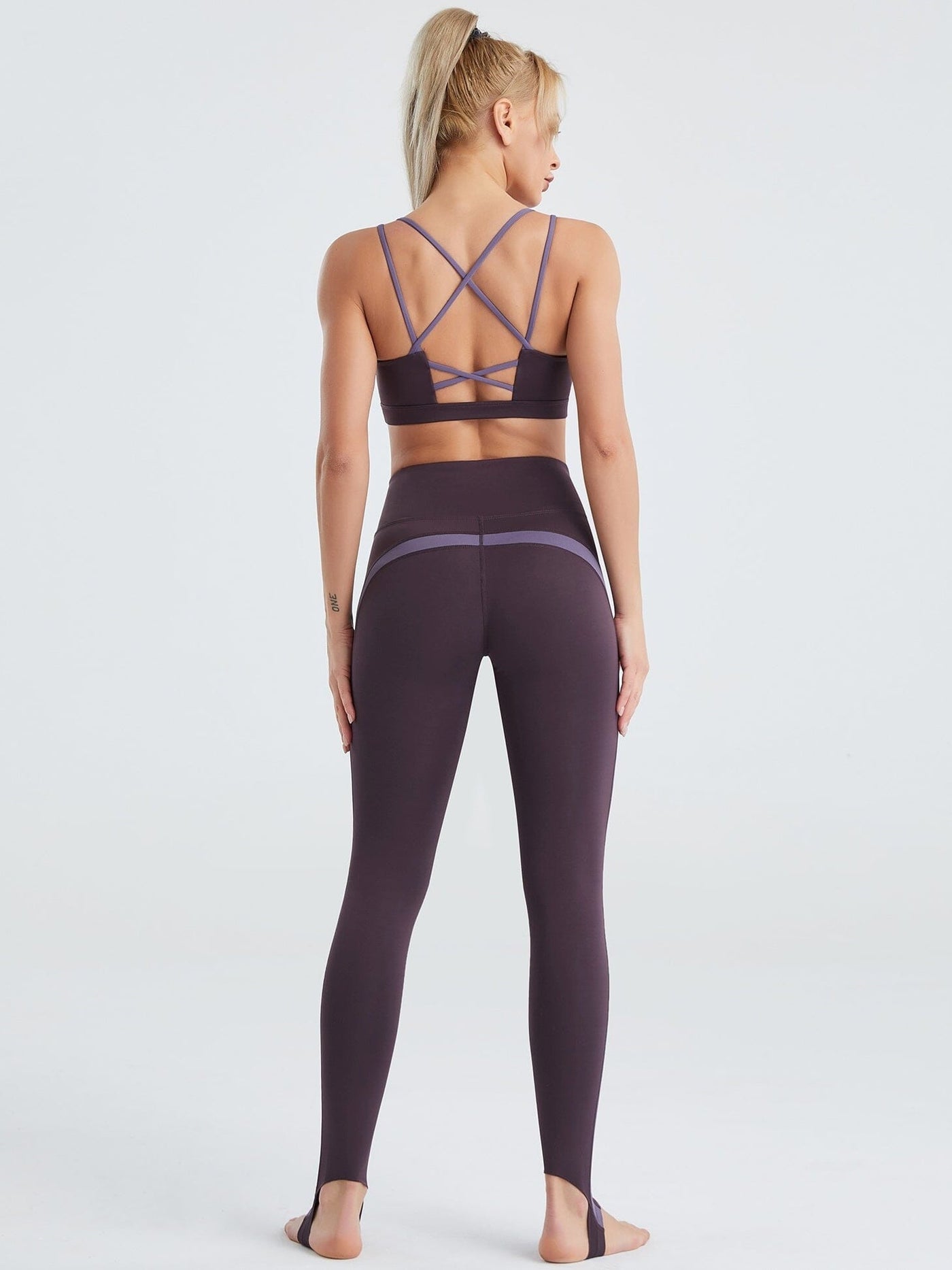 Ensemble Yoga Legging et Soutien-Gorge - Sully Ensemble Sport Ultime Legging S Violet 