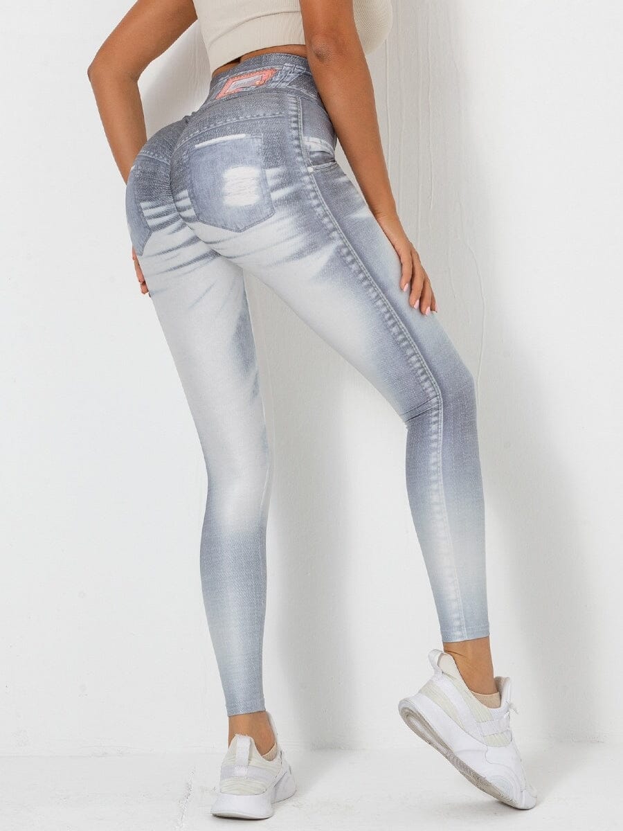 Jegging Amincissant Gris Délavé Ultime Legging 