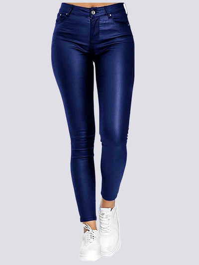 Jegging Simili Cuir Jeggings Ultime Legging S Bleu 