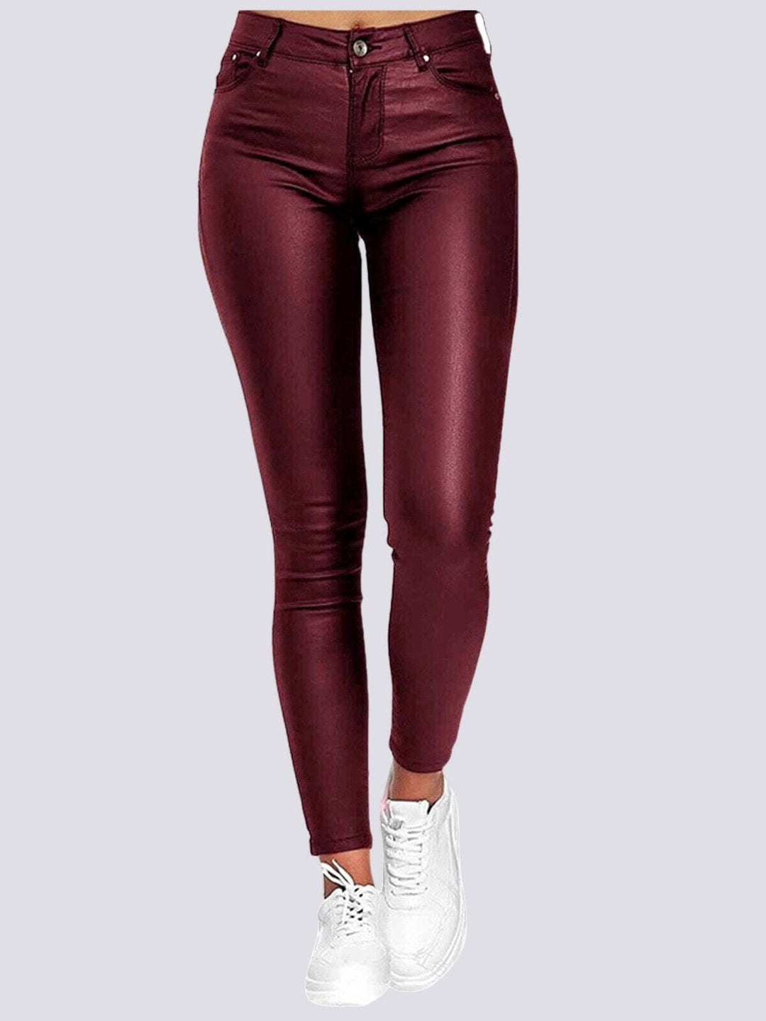 Jegging cuir femme sale