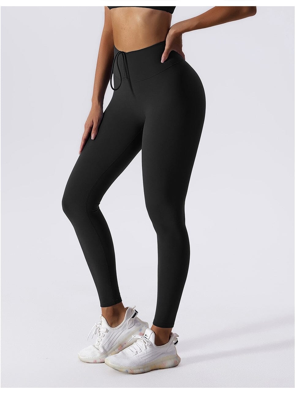 Legging avec Cordon De Serrage (Push Up) Leggings Ultime Legging XS Noir 