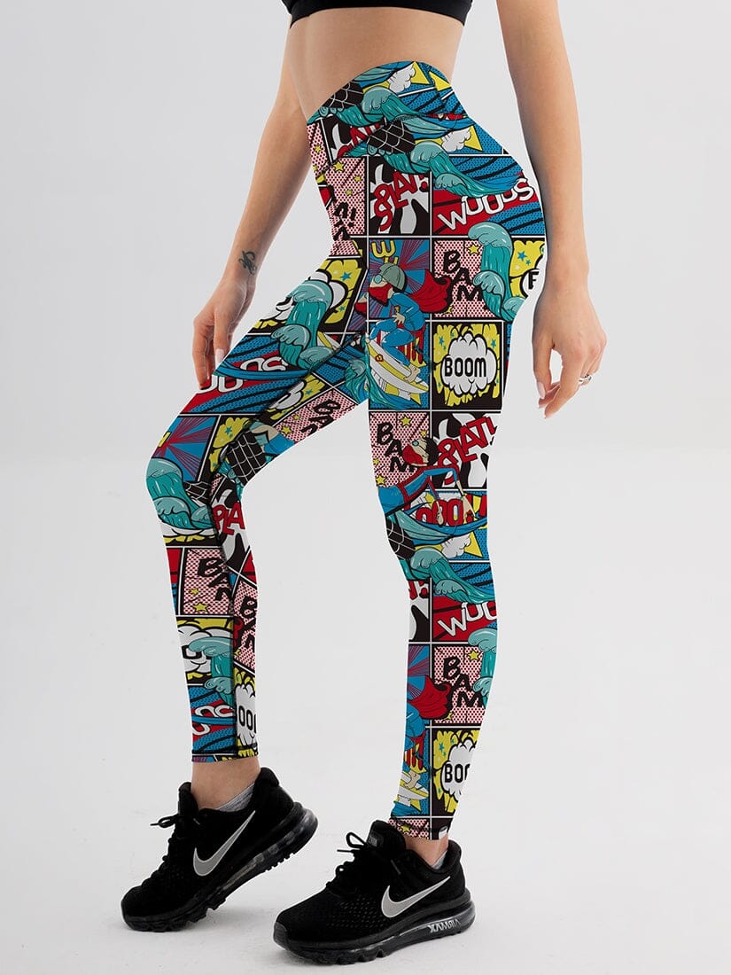 Legging Bande Dessinée Imprimé Leggings Ultime Legging 