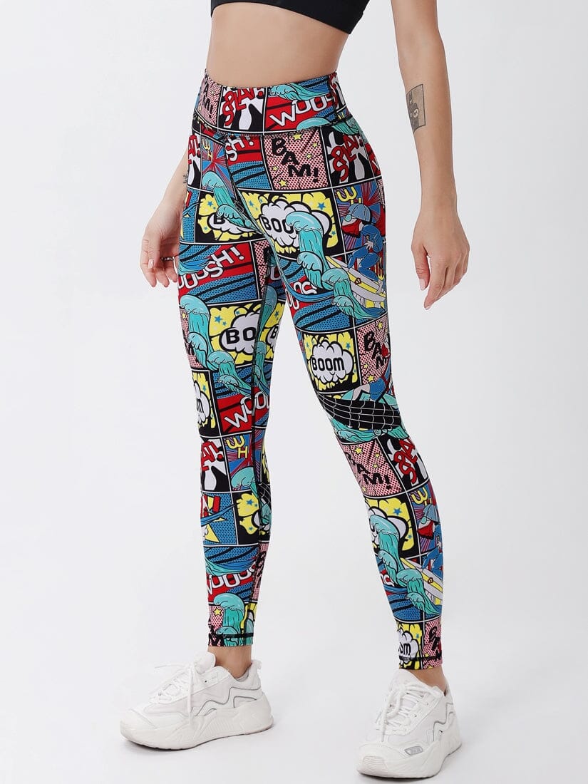 Legging Bande Dessinée Imprimé Leggings Ultime Legging 