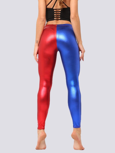 Legging Brillant Leggings Ultime Legging S Rouge/Bleu 