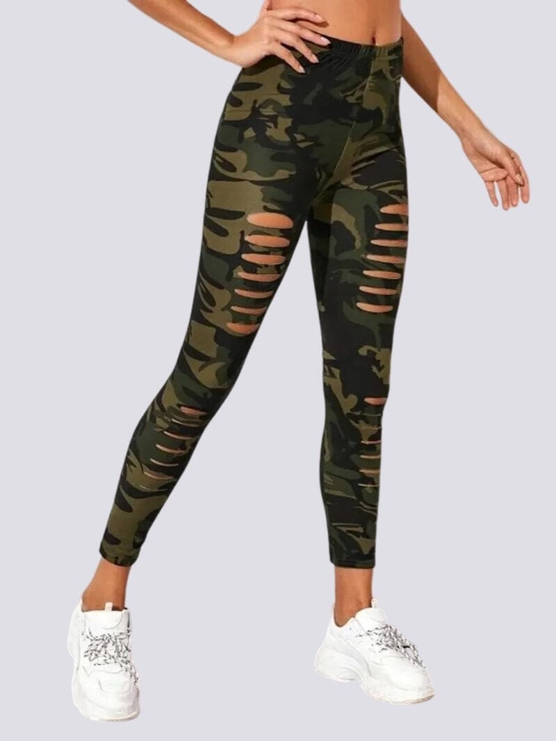 Camouflage Sport Leggings with Holes Ultime Legging