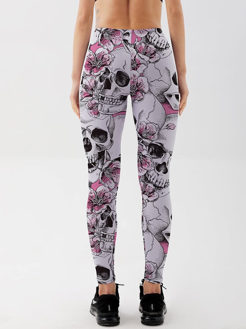 Legging Crânes et Fleurs Leggings Ultime Legging 