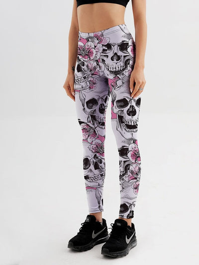 Legging Crânes et Fleurs Leggings Ultime Legging 
