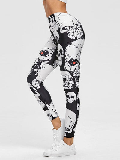 Legging Crânes Yeux Rouge Leggings Ultime Legging 