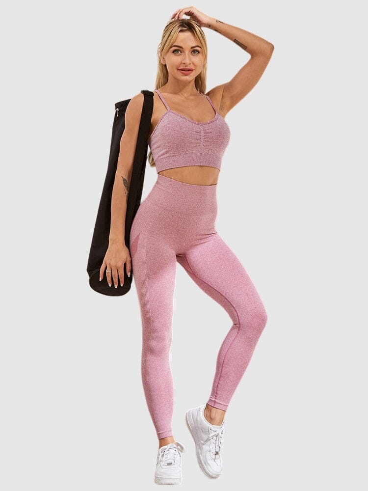 AMIYOYO Legging Scrunch Butt Push-Up Taille Haute Femme - Pantalon Yoga Fitness Opaque Élastique