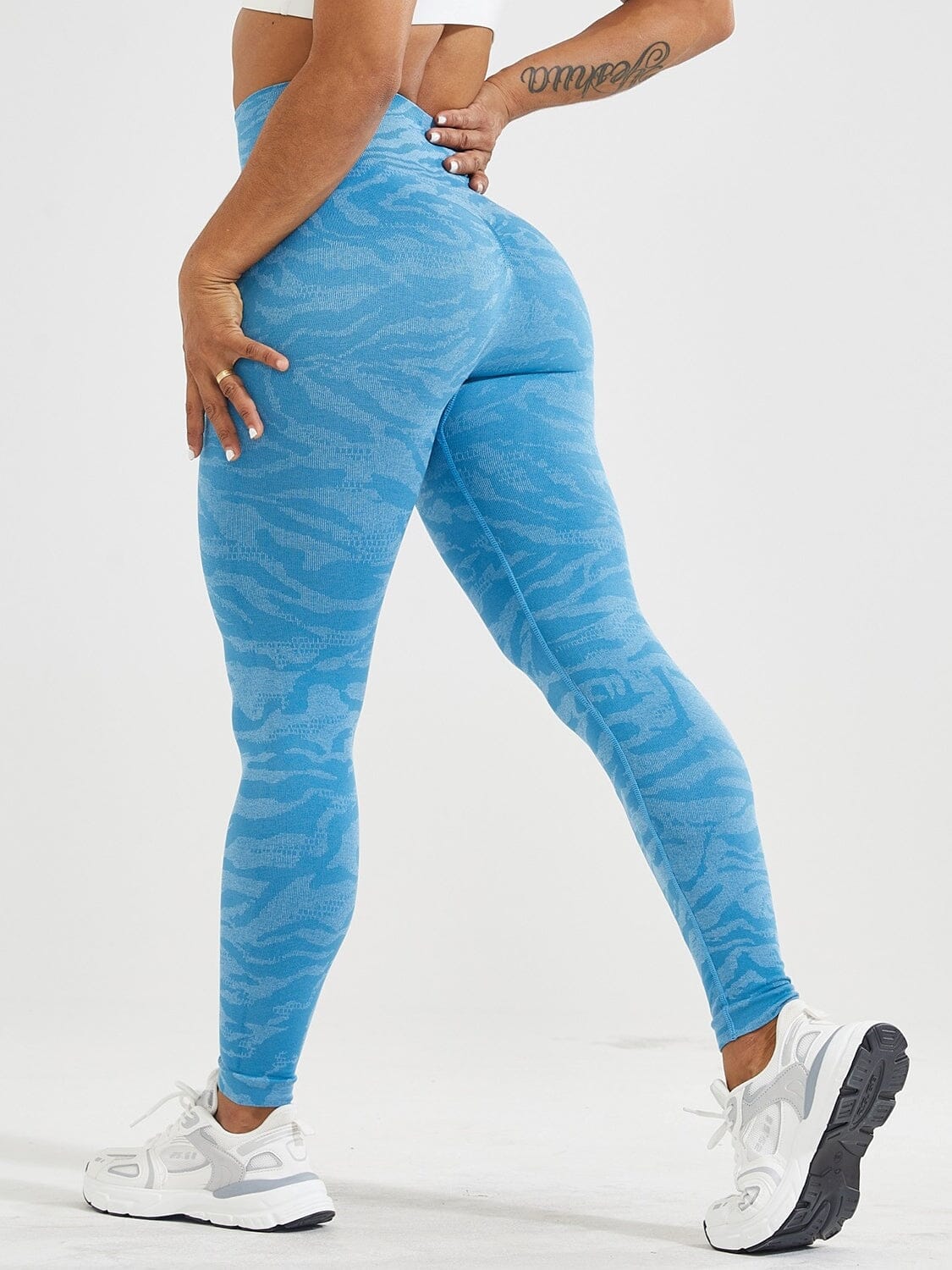 Legging Effet Seconde Peau Sport Leggings Ultime Legging S Bleu ciel 