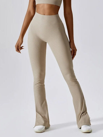 Legging Évasé Côtelé Leggings Ultime Legging S Beige 