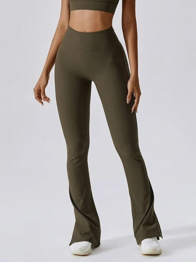 Legging Évasé Côtelé Leggings Ultime Legging S Olive 