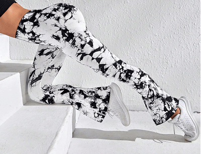 Legging Évasé Imprimé Tie Dye Leggings Ultime Legging 